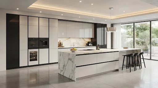 Poly Gloss Premium kitchen shutters, illustrative image