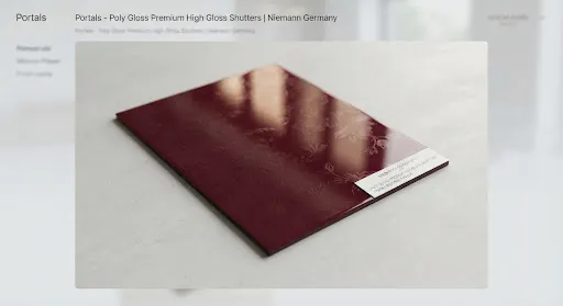 Poly Gloss Premium Weinrot Flower finish, illustrative image